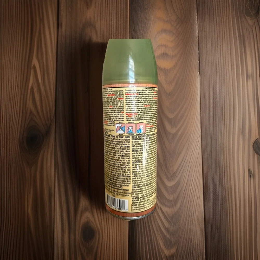 NEW Krylon Exterior Wood Stain Exterior Olive Grove Spray‎ Stain